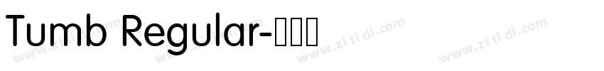 Tumb Regular字体转换